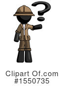 Black Design Mascot Clipart #1550735 by Leo Blanchette