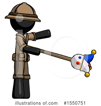 Royalty-Free (RF) Black Design Mascot Clipart Illustration by Leo Blanchette - Stock Sample #1550751
