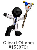 Black Design Mascot Clipart #1550761 by Leo Blanchette