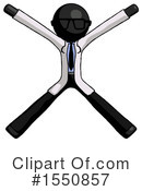Black Design Mascot Clipart #1550857 by Leo Blanchette