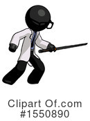 Black Design Mascot Clipart #1550890 by Leo Blanchette