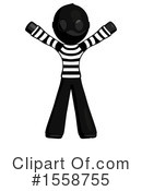 Black Design Mascot Clipart #1558755 by Leo Blanchette