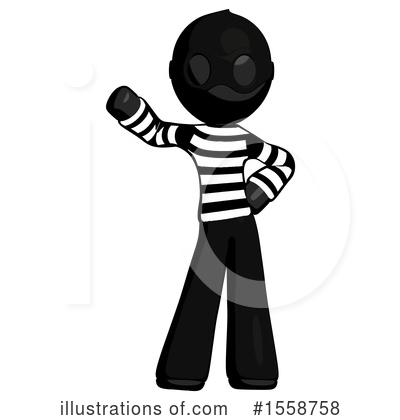 Royalty-Free (RF) Black Design Mascot Clipart Illustration by Leo Blanchette - Stock Sample #1558758