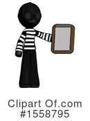 Black Design Mascot Clipart #1558795 by Leo Blanchette