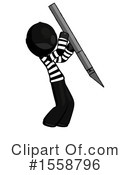 Black Design Mascot Clipart #1558796 by Leo Blanchette