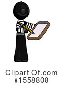 Black Design Mascot Clipart #1558808 by Leo Blanchette