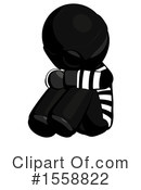 Black Design Mascot Clipart #1558822 by Leo Blanchette