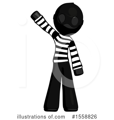 Royalty-Free (RF) Black Design Mascot Clipart Illustration by Leo Blanchette - Stock Sample #1558826