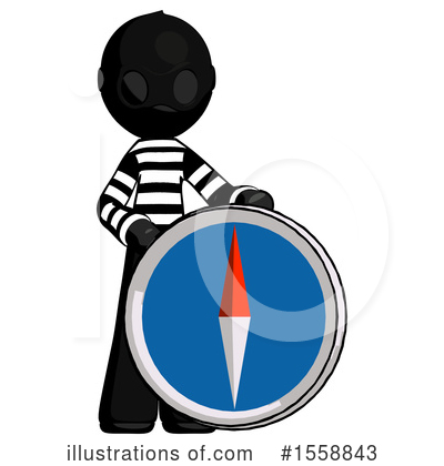 Royalty-Free (RF) Black Design Mascot Clipart Illustration by Leo Blanchette - Stock Sample #1558843