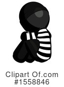 Black Design Mascot Clipart #1558846 by Leo Blanchette