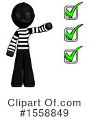 Black Design Mascot Clipart #1558849 by Leo Blanchette