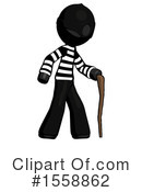 Black Design Mascot Clipart #1558862 by Leo Blanchette