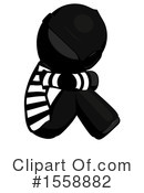 Black Design Mascot Clipart #1558882 by Leo Blanchette
