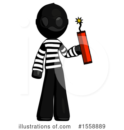 Royalty-Free (RF) Black Design Mascot Clipart Illustration by Leo Blanchette - Stock Sample #1558889