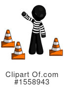 Black Design Mascot Clipart #1558943 by Leo Blanchette