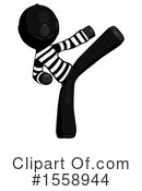 Black Design Mascot Clipart #1558944 by Leo Blanchette