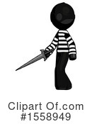 Black Design Mascot Clipart #1558949 by Leo Blanchette