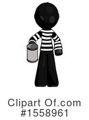 Black Design Mascot Clipart #1558961 by Leo Blanchette
