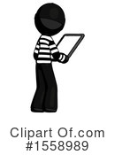 Black Design Mascot Clipart #1558989 by Leo Blanchette
