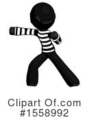 Black Design Mascot Clipart #1558992 by Leo Blanchette