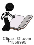 Black Design Mascot Clipart #1558995 by Leo Blanchette