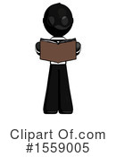 Black Design Mascot Clipart #1559005 by Leo Blanchette