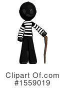 Black Design Mascot Clipart #1559019 by Leo Blanchette