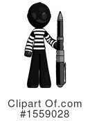 Black Design Mascot Clipart #1559028 by Leo Blanchette