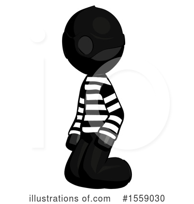 Royalty-Free (RF) Black Design Mascot Clipart Illustration by Leo Blanchette - Stock Sample #1559030