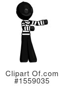 Black Design Mascot Clipart #1559035 by Leo Blanchette