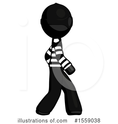Royalty-Free (RF) Black Design Mascot Clipart Illustration by Leo Blanchette - Stock Sample #1559038