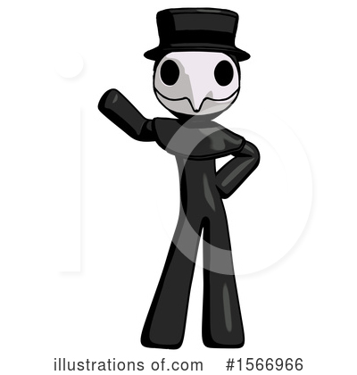 Royalty-Free (RF) Black Design Mascot Clipart Illustration by Leo Blanchette - Stock Sample #1566966