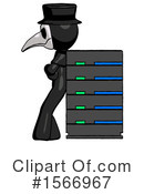 Black Design Mascot Clipart #1566967 by Leo Blanchette