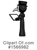 Black Design Mascot Clipart #1566982 by Leo Blanchette