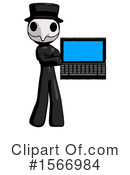 Black Design Mascot Clipart #1566984 by Leo Blanchette