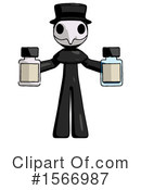 Black Design Mascot Clipart #1566987 by Leo Blanchette