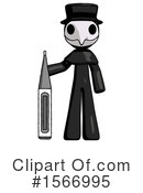 Black Design Mascot Clipart #1566995 by Leo Blanchette