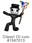 Black Design Mascot Clipart #1567013 by Leo Blanchette