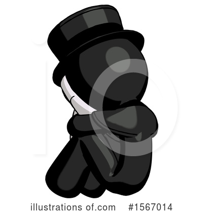 Royalty-Free (RF) Black Design Mascot Clipart Illustration by Leo Blanchette - Stock Sample #1567014