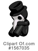 Black Design Mascot Clipart #1567035 by Leo Blanchette