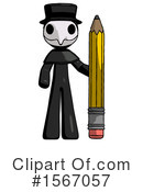 Black Design Mascot Clipart #1567057 by Leo Blanchette