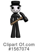 Black Design Mascot Clipart #1567074 by Leo Blanchette