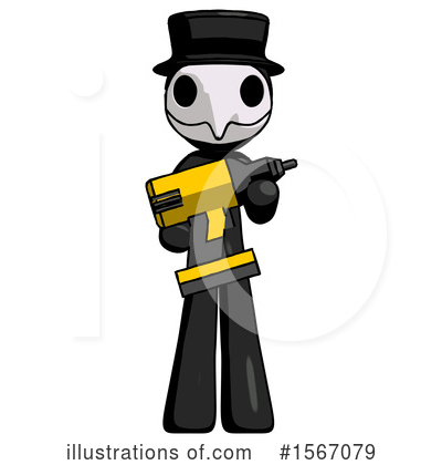 Royalty-Free (RF) Black Design Mascot Clipart Illustration by Leo Blanchette - Stock Sample #1567079