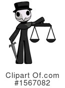 Black Design Mascot Clipart #1567082 by Leo Blanchette