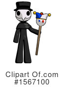 Black Design Mascot Clipart #1567100 by Leo Blanchette