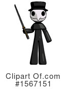 Black Design Mascot Clipart #1567151 by Leo Blanchette