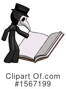 Black Design Mascot Clipart #1567199 by Leo Blanchette