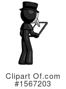 Black Design Mascot Clipart #1567203 by Leo Blanchette