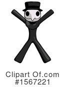 Black Design Mascot Clipart #1567221 by Leo Blanchette