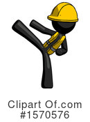 Black Design Mascot Clipart #1570576 by Leo Blanchette